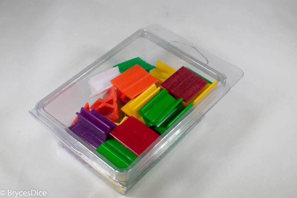 Pack of 35 Rectangle Card Stands (18mm x 20mm) - Assorted Colors CHX 802AA - 