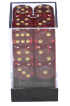 Borealis Magenta/gold Numbers 16mm Block d6 - 