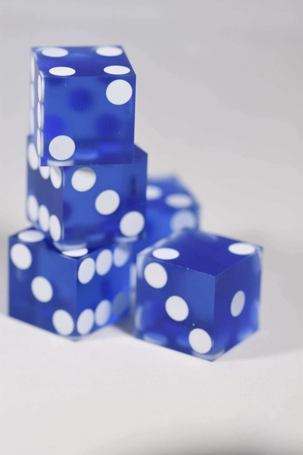 Powder Baby Blue Casino Dice d6 19mm Razor Edge RARE - 