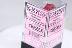 Ghostly Glow Pink/silver Polyhedral 7-Dice Set - 