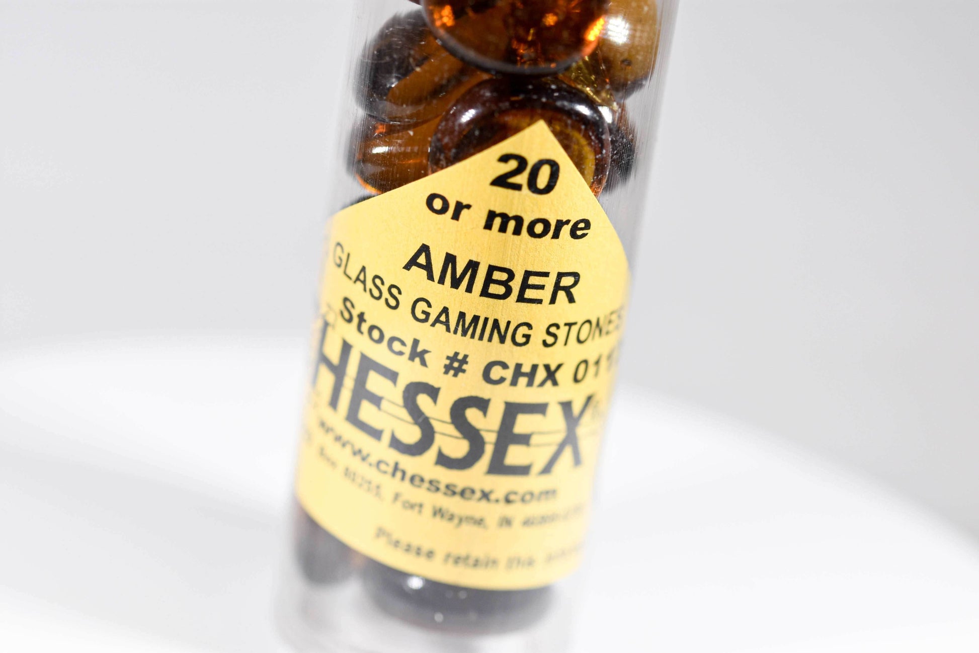 20+ Amber Glass Gaming Stones Counters - 