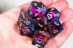 Demon Eye Dragon Eye Dice 7-Dice Set Resin Dungeons and Dragons Dice - 