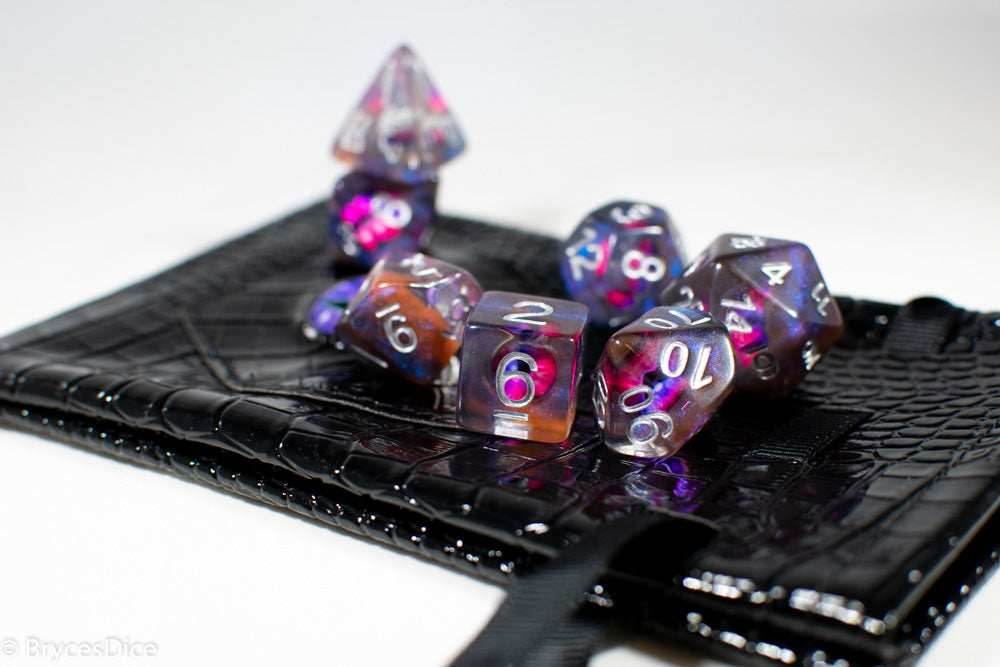Demon Eye Dragon Eye Dice 7-Dice Set Resin Dungeons and Dragons Dice - 