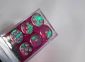 Old Glitter Borealis Pink/Silver d6 Block Dice RARE OOP Chessex 27604 16mm - 