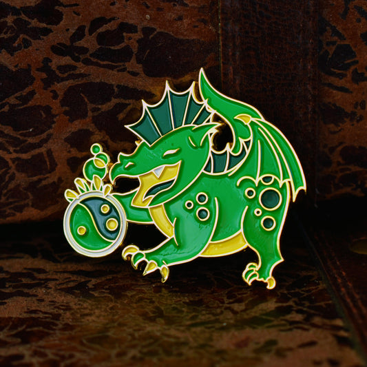Épingle de dragon vert