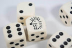 Hedgehog Opaque Dice 16mm D6 Koplow Dice - with Black Pips - 1 Die