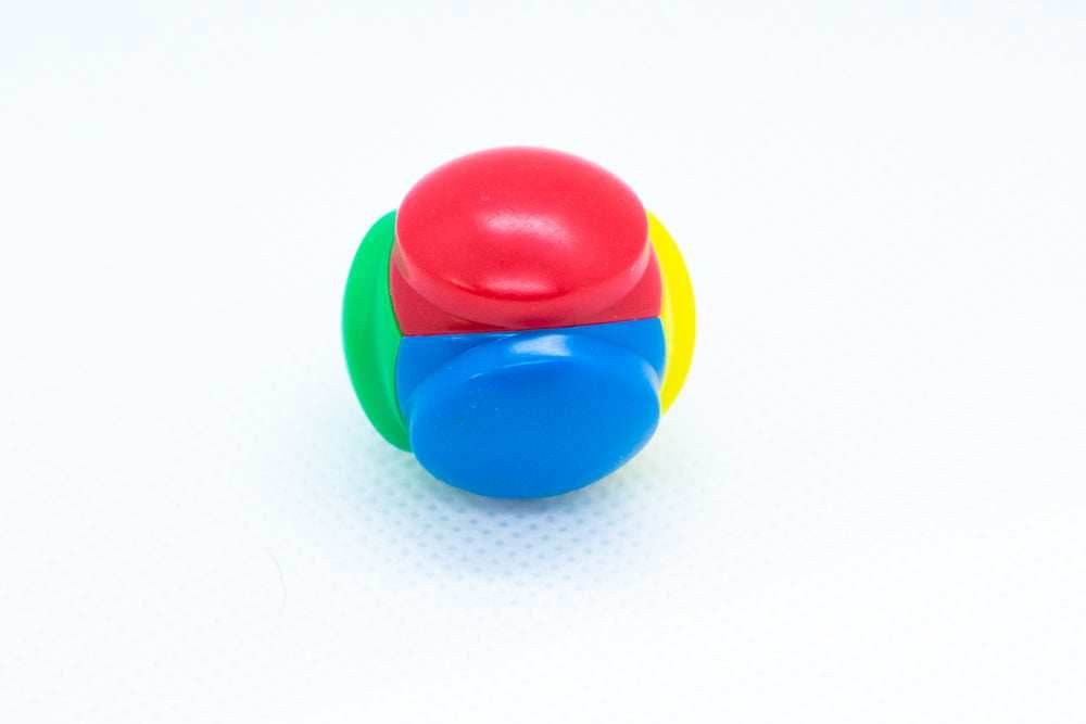 Color Selector Blue, Red, Yellow, Green Plastic D4 Koplow Dice Kids Math - 