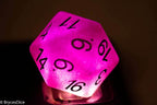 Purple Jumbo D20 38MM, Big Size 20 Sides Dice Big 20 Faces Cube 1.5 inch Bescon - 