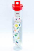 Rainbow Polyhedral Dice 7-Dice Piece Set White w/ Rainbow Color Numbers - 