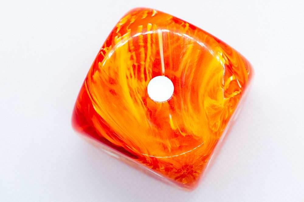 Factory Second 50mm d6 Dice by Chessex (Multiple Colors) - Purple black