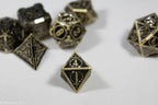 Gold Sword Strengthened Metal 7-Dice Set - 