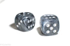 Borealis Light Smoke/silver 7-Dice / 16mm / 12mm / 30mm Luminary - (1) 30mm Die