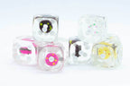 8- Pack Donut Dice Pink, Yellow, Vanilla, Chocolate; 16mm d6 Pipped Dice - 