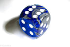 Factory Second 50mm d6 Dice by Chessex (Multiple Colors) - Purple black