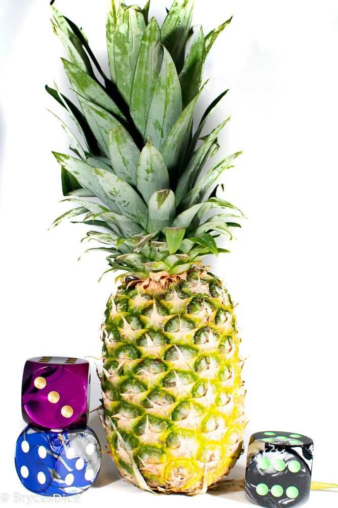 Factory Second 50mm d6 Dice by Chessex (Multiple Colors) - Purple black