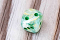 Marble 16mm d6 Green/dark green Dice (sold per die) - 