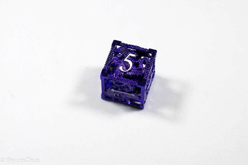 Single D6 Deadly Dragon Dice (Multiple Colors) - Purple