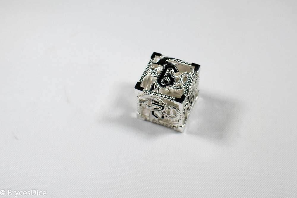 Single D6 Deadly Dragon Dice (Multiple Colors) - White