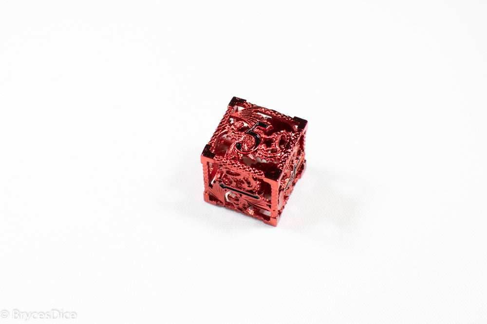 Single D6 Deadly Dragon Dice (Multiple Colors) - Red