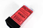Chessex Vortex Ice Blue w/ Red Numbers Set Of d6 Dice Block CHX T1666 - 
