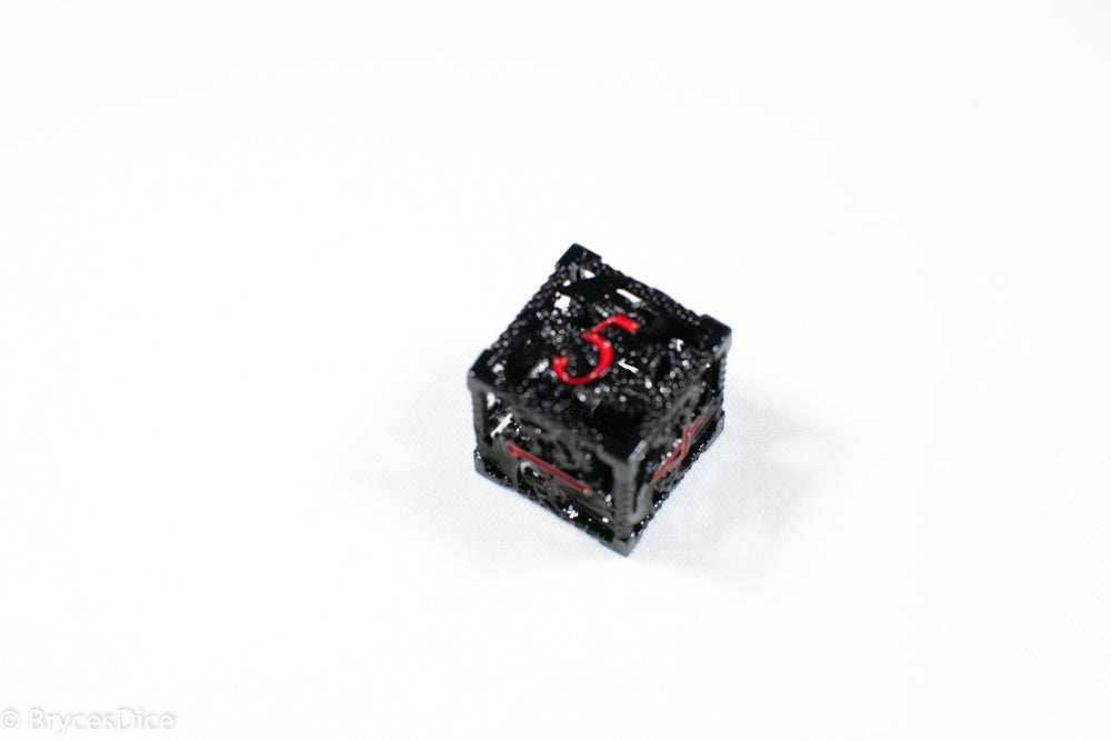 Single D6 Deadly Dragon Dice (Multiple Colors) - Black