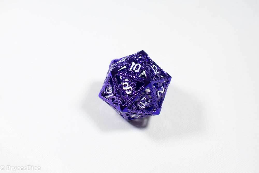 Single D20 Deadly Dragon Dice (Multiple Colors) - Purple