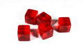 Blank Translucent Red Dice / Counting Cubes 16mm D6 Square RPG Gaming Dice DIY (Sold by Piece) - 