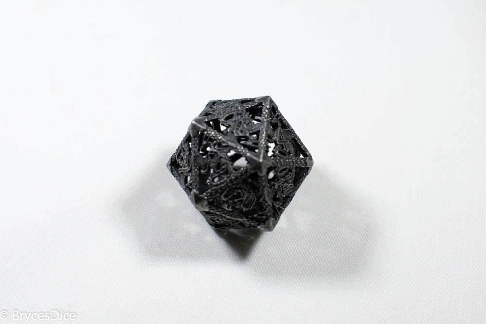 Single D20 Deadly Dragon Dice (Multiple Colors) - Grey