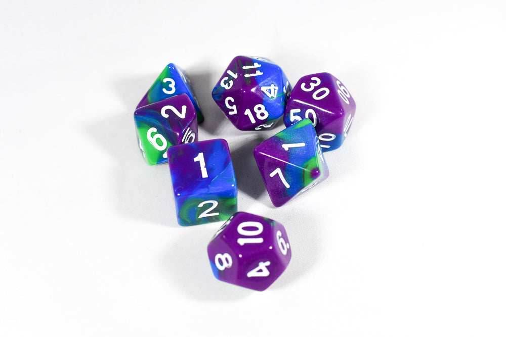 Mystic Tri-Color Swirl Purple/Blue/Green - Set in Zip Bag