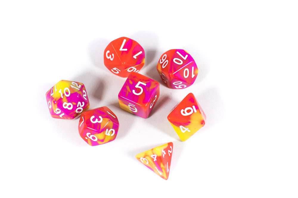 Graffiti Tri-Color Swirl Yellow/Orange/Pink - Set in Zip Bag