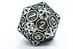 Iron Grey Deadly Arrow Dice | 7-Dice RPG Set High Visibility - 
