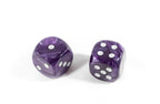 (1) OOP Rare 30mm Velvet Purple Dice New RPG DnD with Silver Pips by Chessex Out of Print - 
