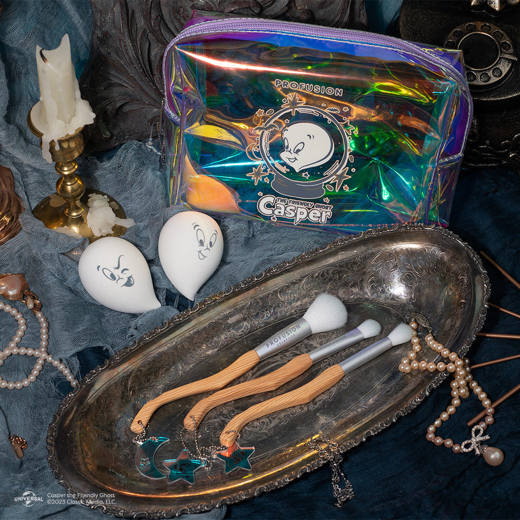 Casper the Friendly Ghost |  Cosmetic Bag & Glow in the Dark Face Gems
