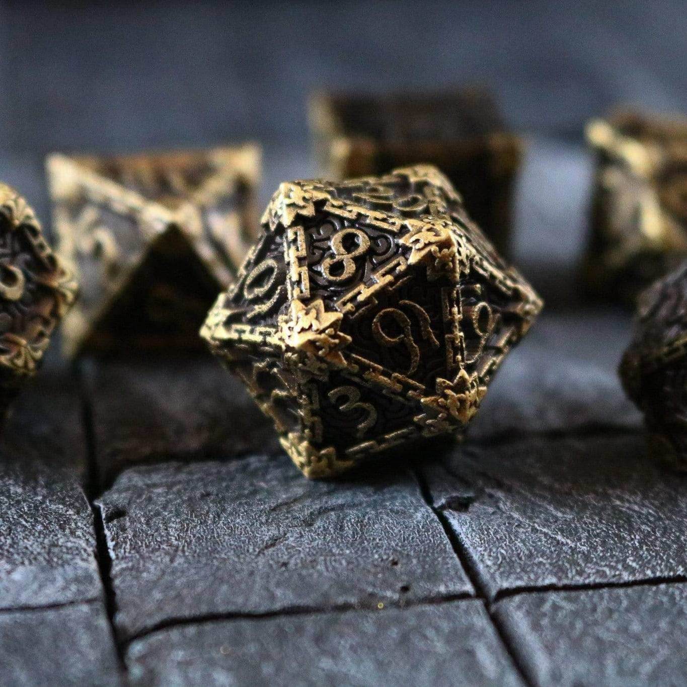 Dagger Bronze Metal DND Dice Set - Only 1 D20