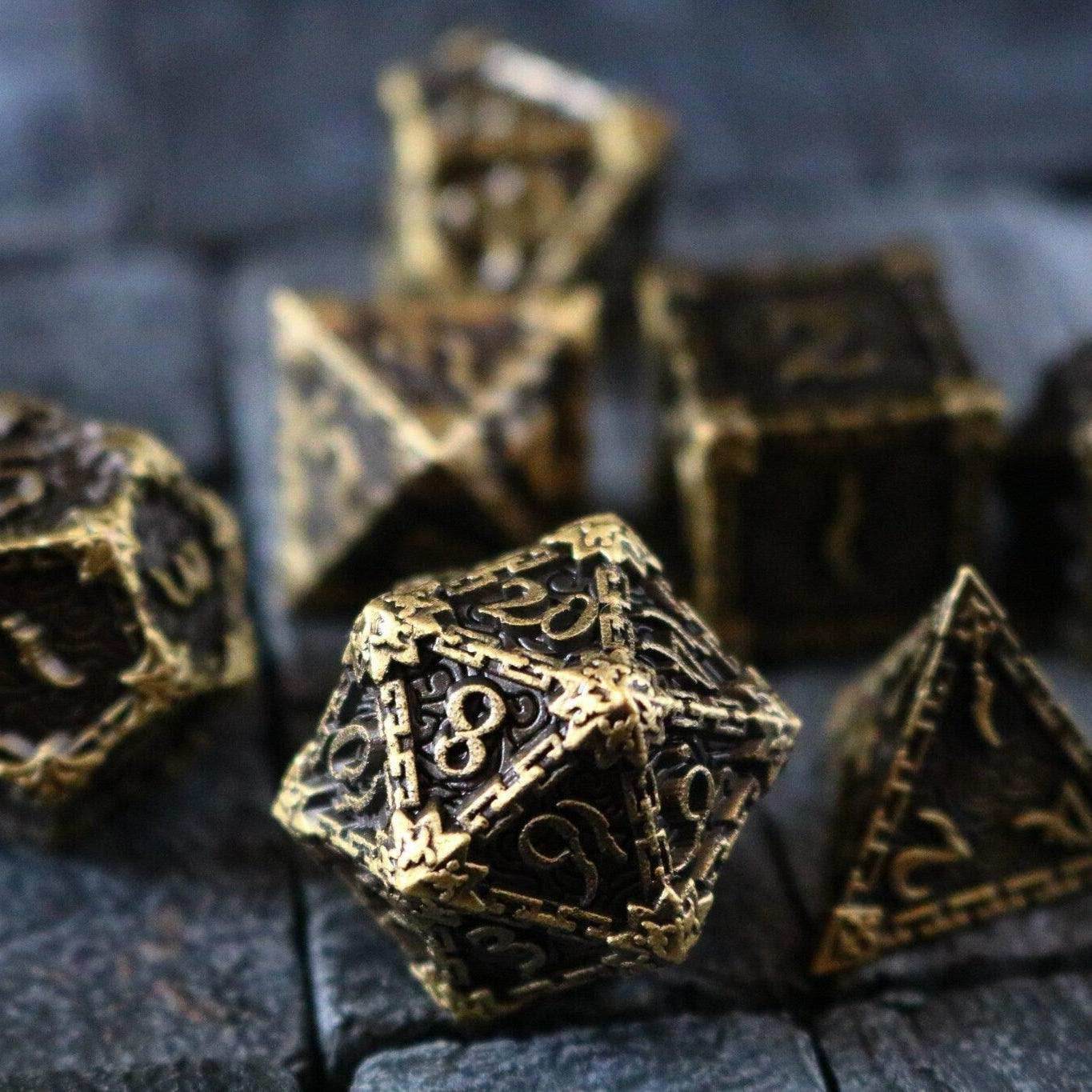 Dagger Bronze Metal DND Dice Set - Only 1 D20