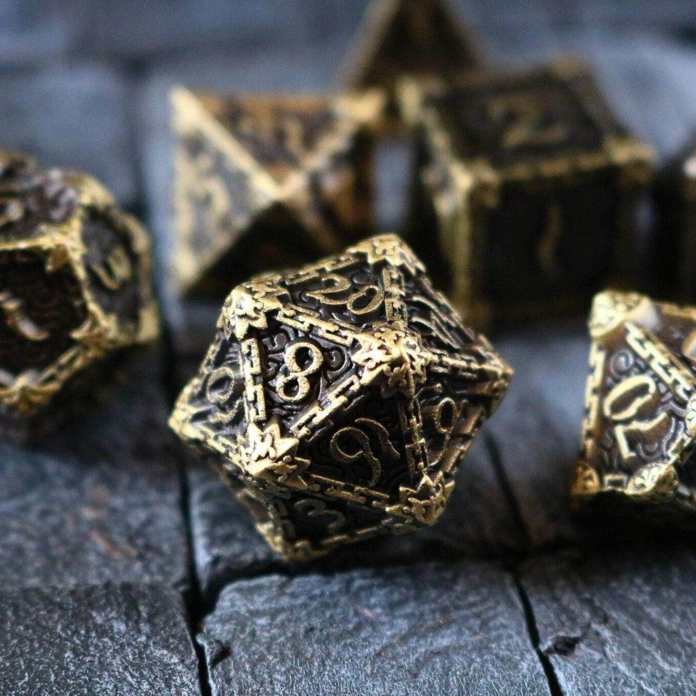 Dagger Bronze Metal DND Dice Set - Only 1 D20