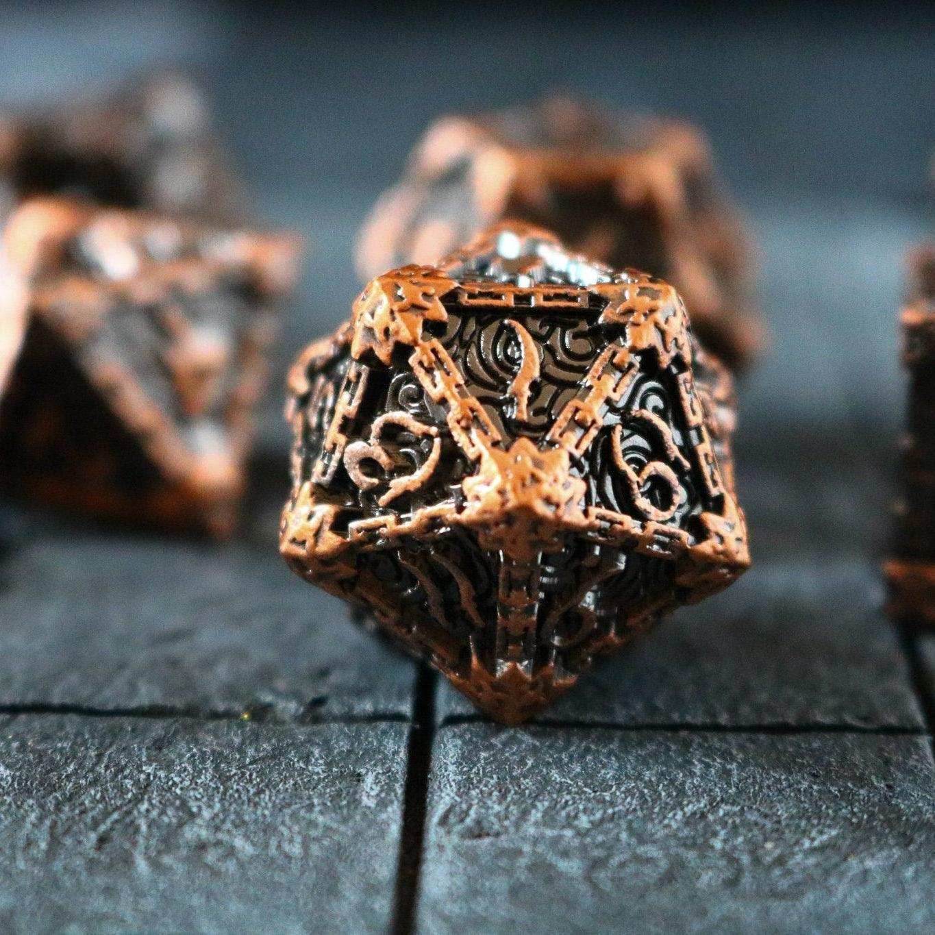 Dagger Copper Metal DND Dice Set - Only 1 D20