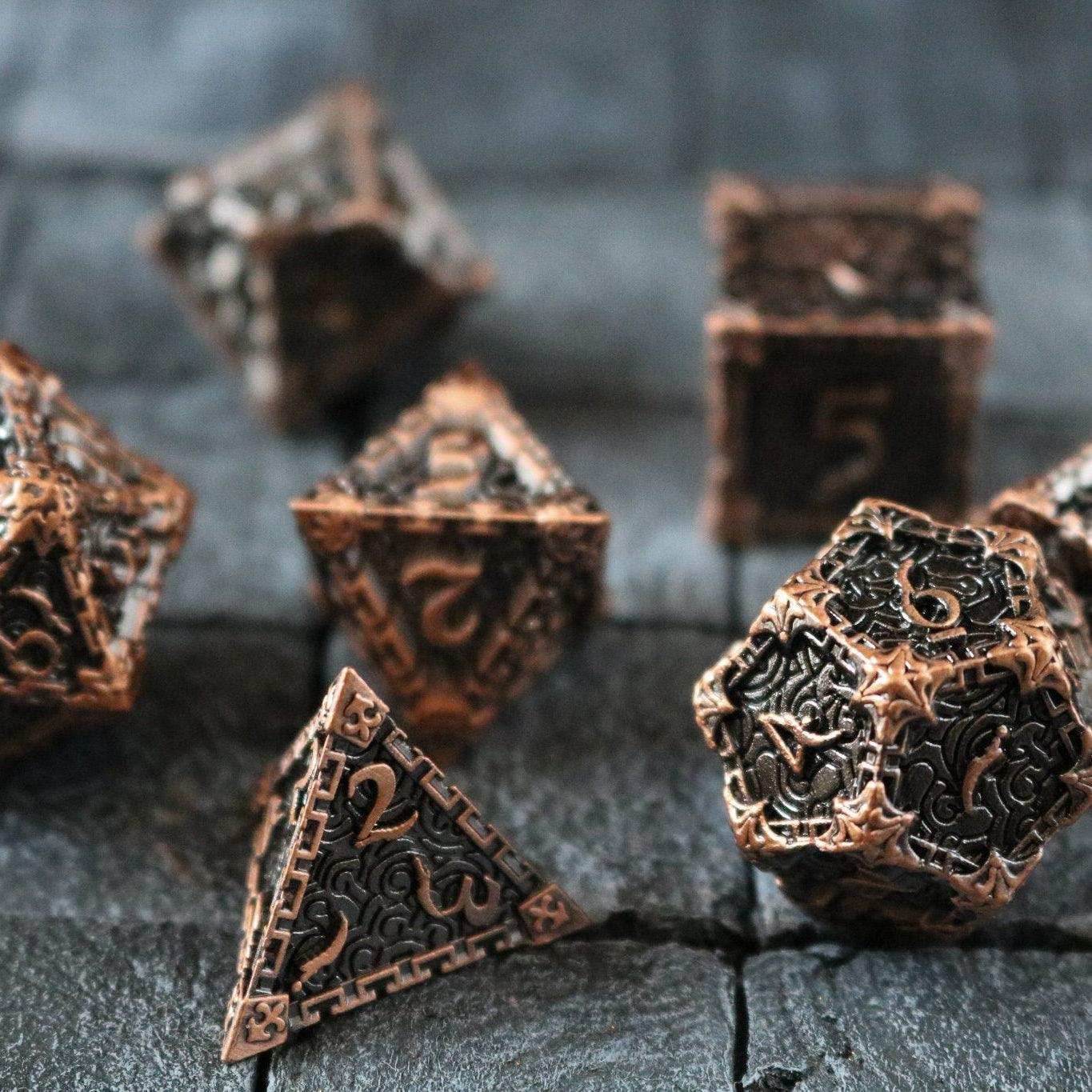 Dagger Copper Metal DND Dice Set - Only 1 D20