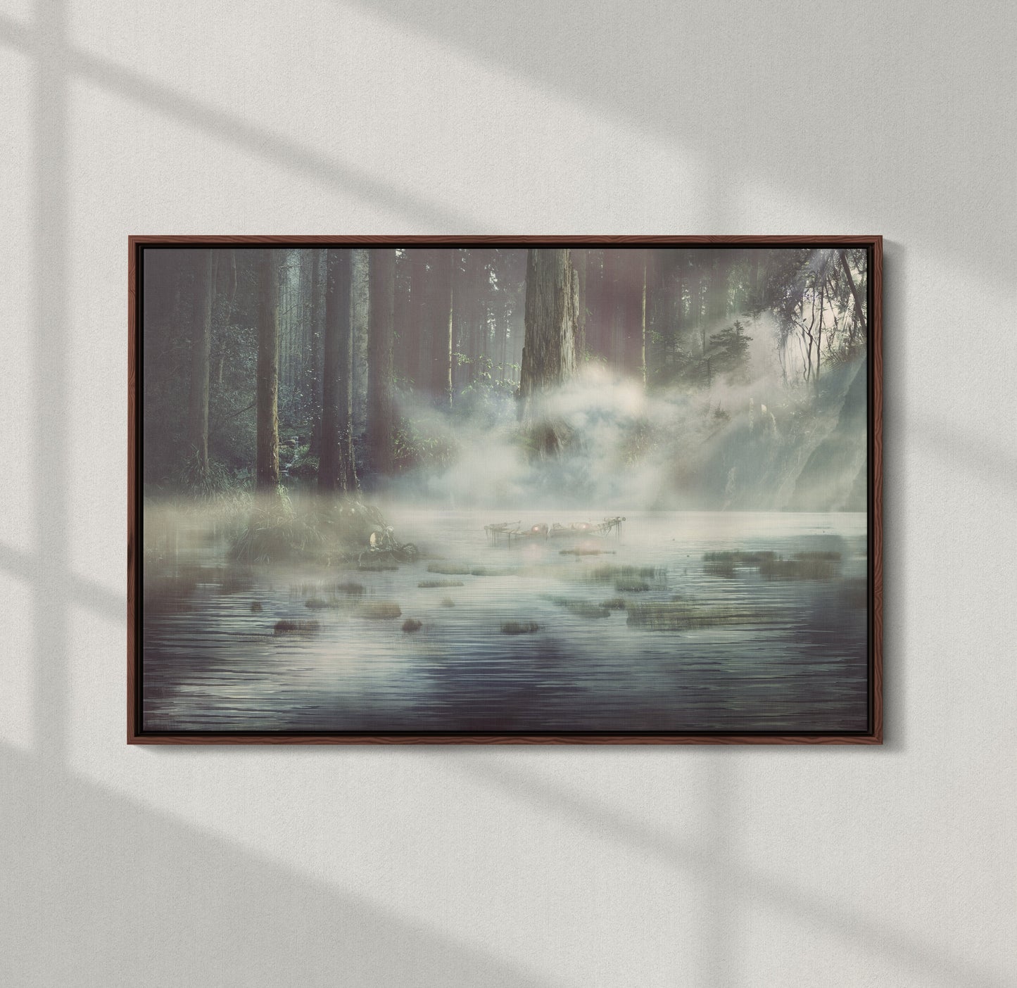 Dagobah Swamp Planet Star Wars Framed Canvas Art