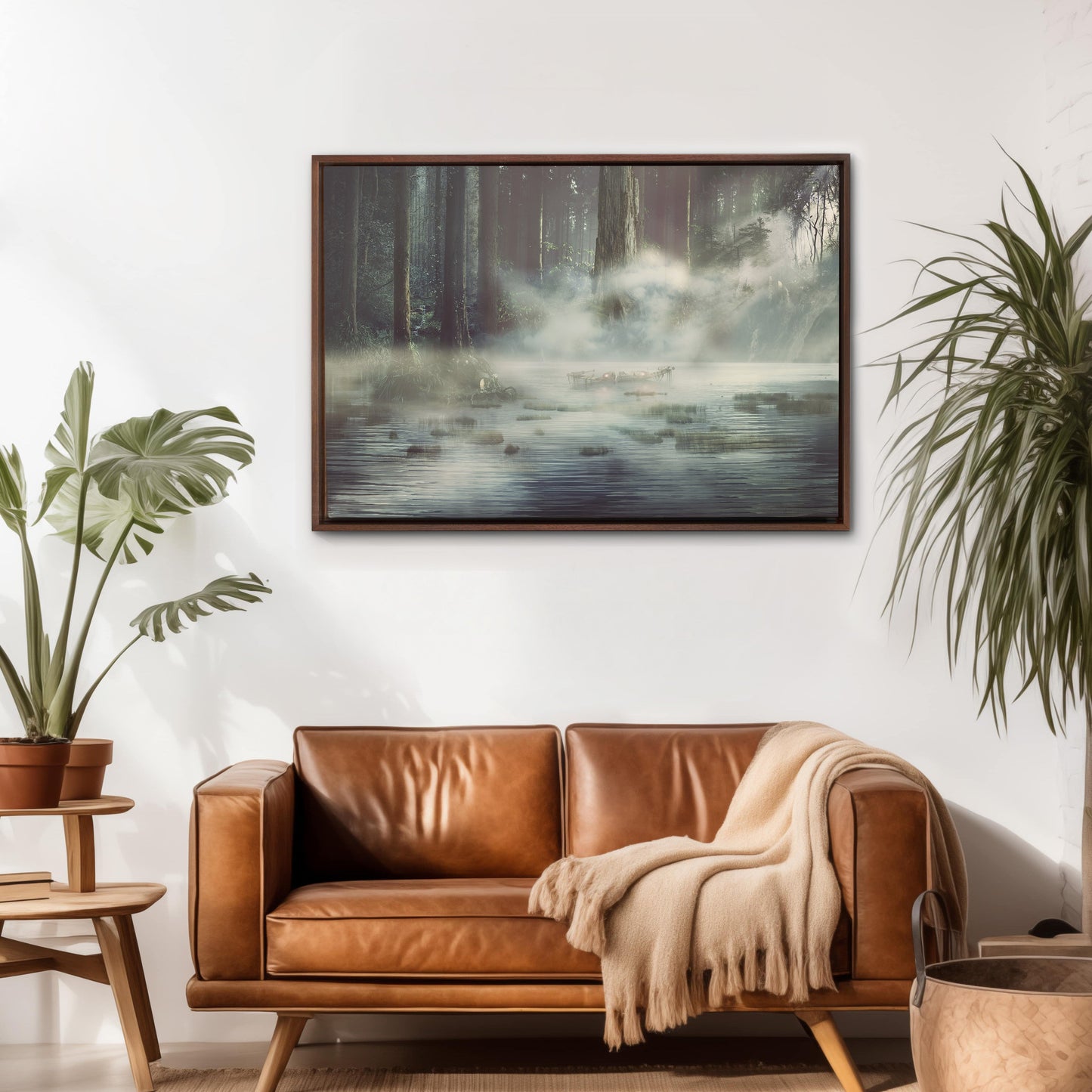Dagobah Swamp Planet Star Wars Framed Canvas Art