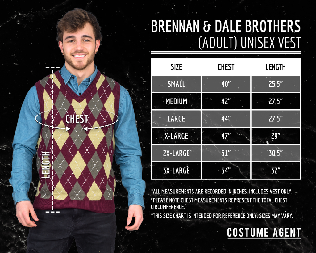 Step Brothers Sweater Vest Halloween Costume