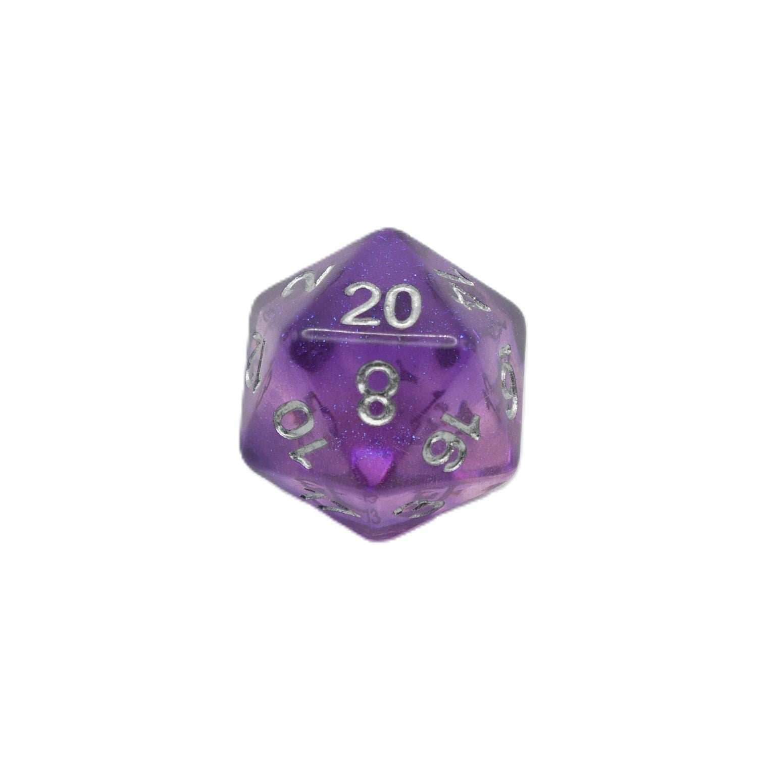 Dancing Lavender - 7 Piece DnD Dice Set | Acrylic RPG Gaming Dice - 