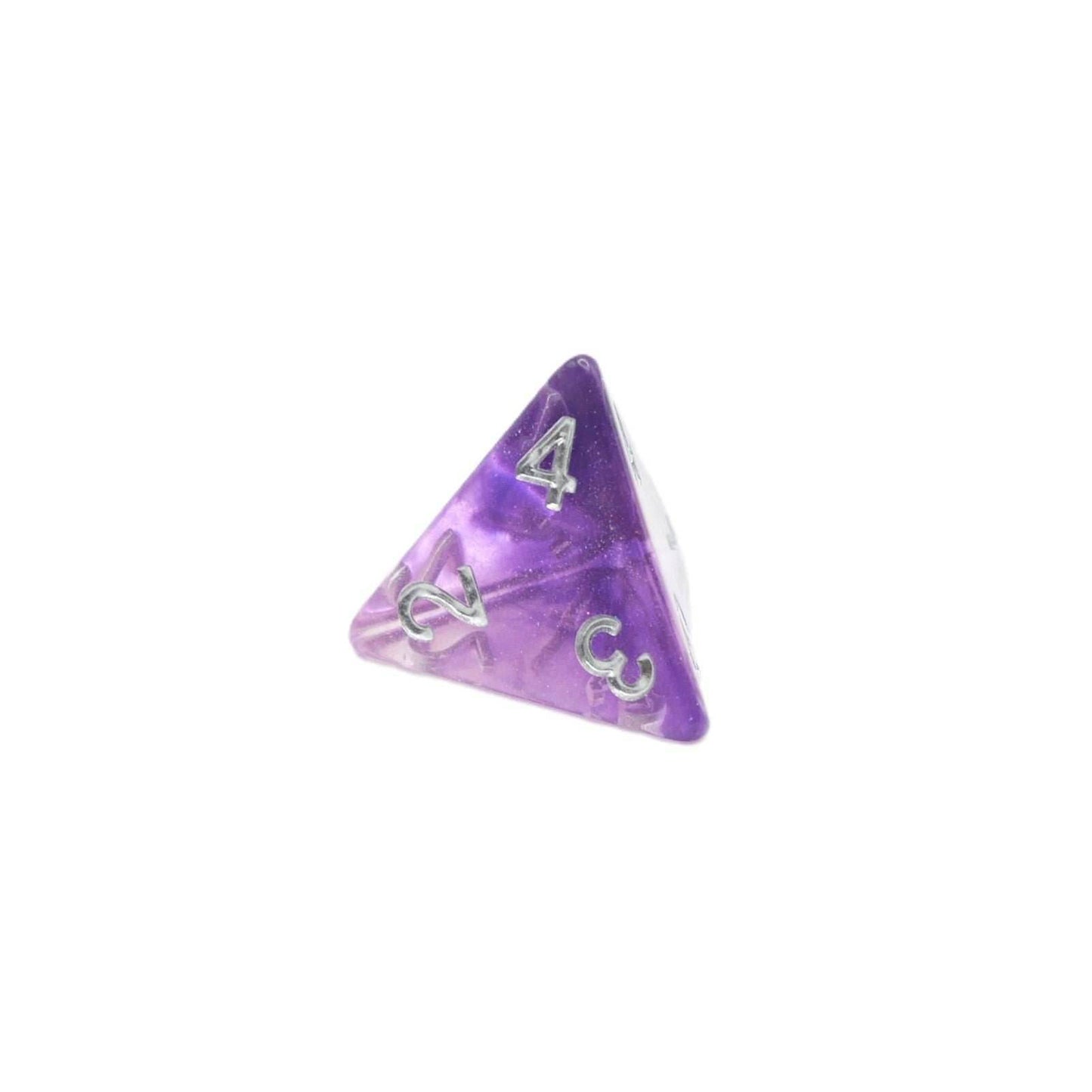 Dancing Lavender - 7 Piece DnD Dice Set | Acrylic RPG Gaming Dice - 