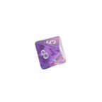 Dancing Lavender - 7 Piece DnD Dice Set | Acrylic RPG Gaming Dice - 