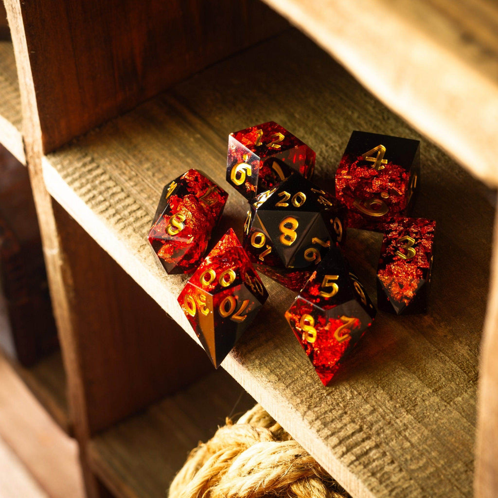 Dark Blood Handmade Resin DND Dice Set - Only 1 D20