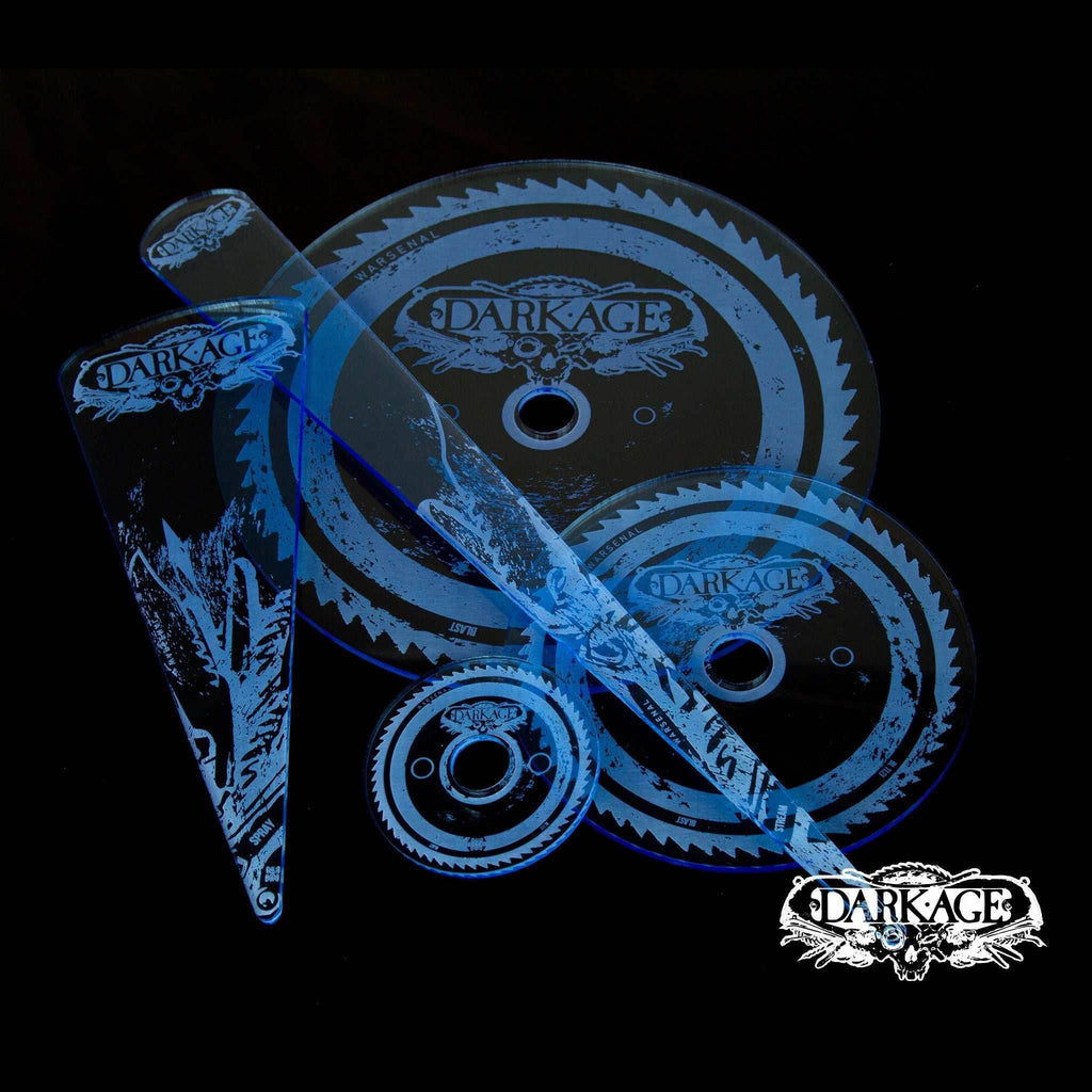 Dark Age Premium Template Set - Fluorescent Blue