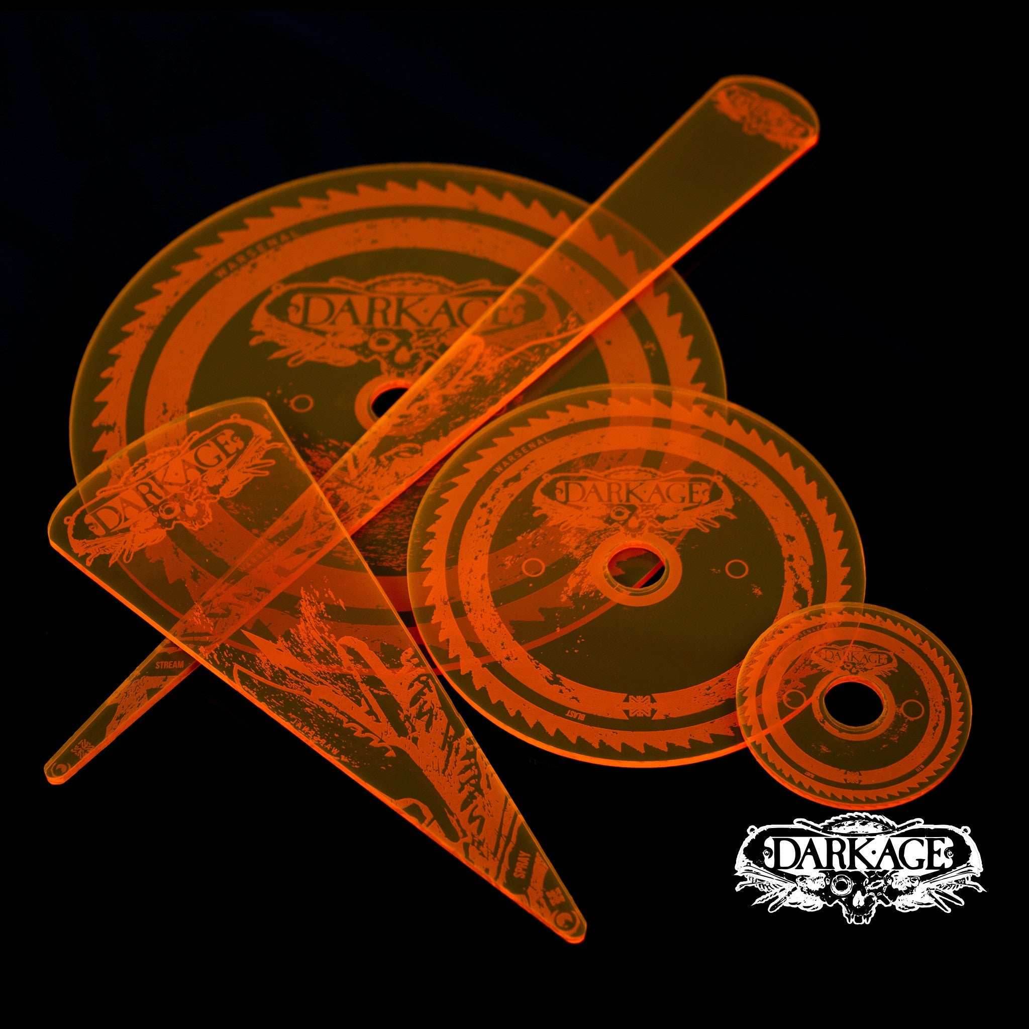 Dark Age Premium Template Set - Fluorescent Orange