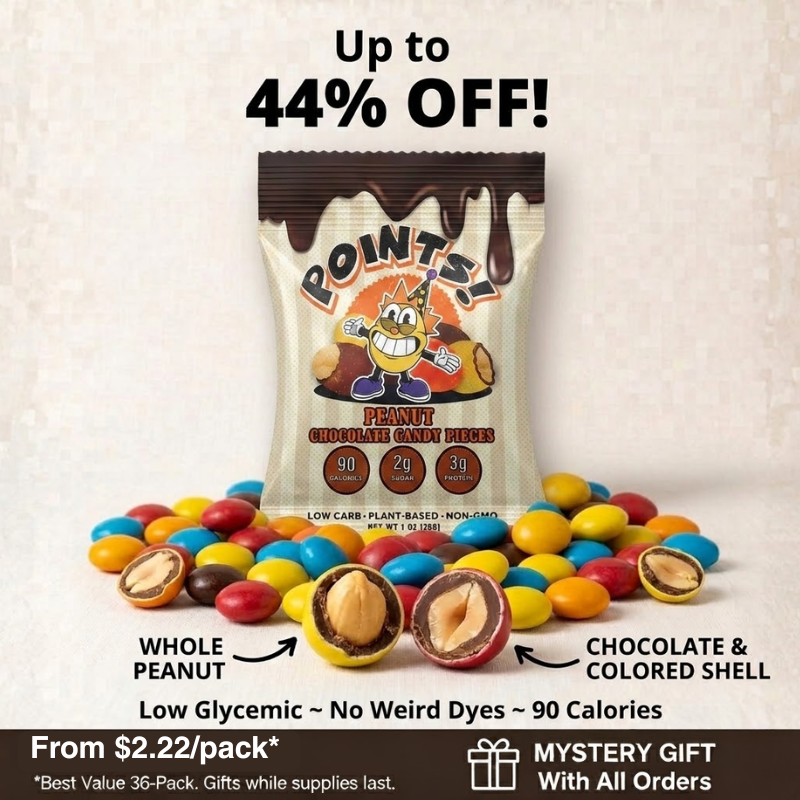 Low Glycemic Peanut Chocolate Candies
