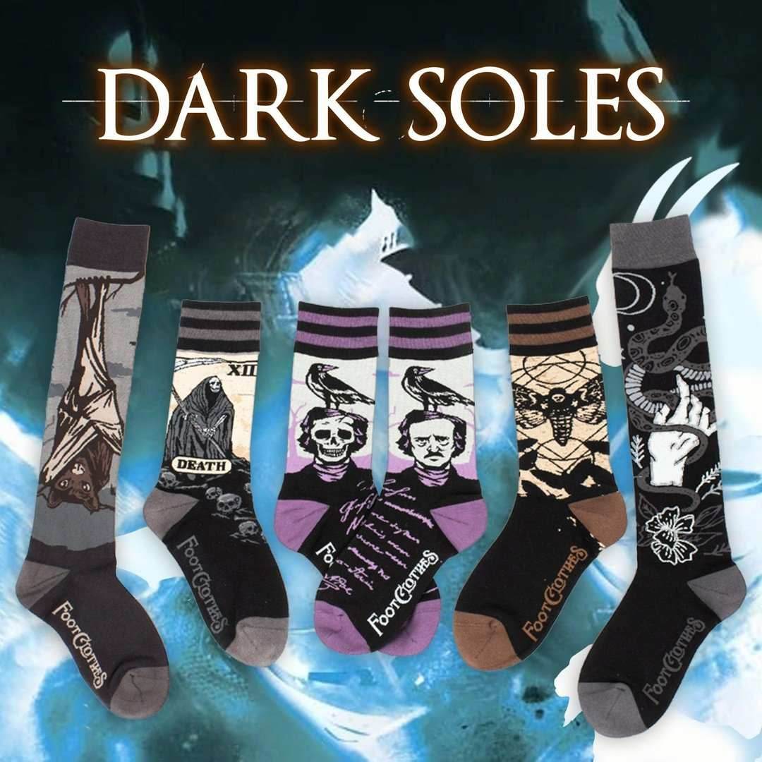 Dark Soles Goth Sock Pack | 5 Designs - 