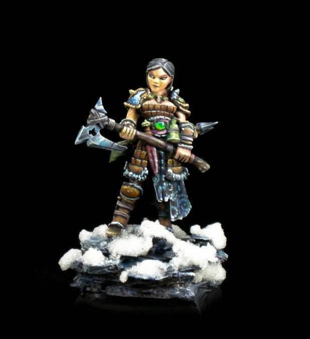 Dark Heaven Legends: Hanei, Female Warrior Human Barbarian - 